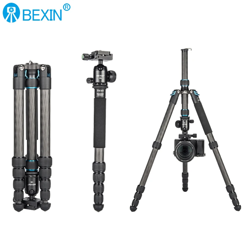 HOT SELLING BEXIN MS29C Max Loading 10kgs Lightweight Table Mobile DSLR Carbon Fiber Mini Tripod for Camera Phone