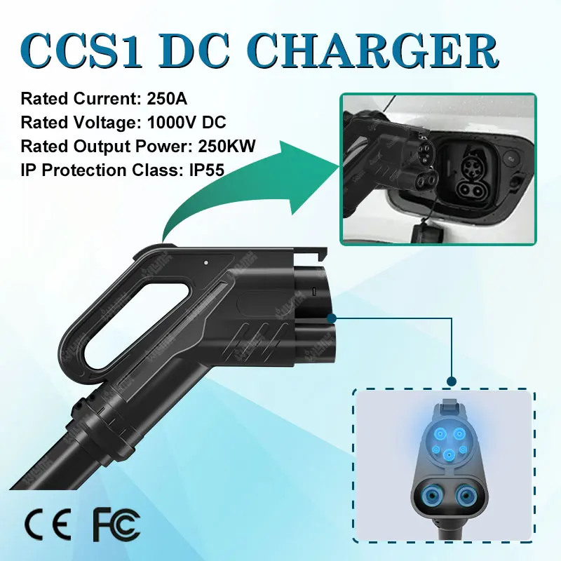 Wholesale EV Electric Vehicle Charging Plug Connector DC 40A 1000V CCS1 ...