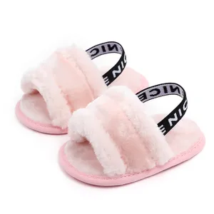 Hot Selling Plush Design Indoor Baby Sandals Baby Barefoot Sandals