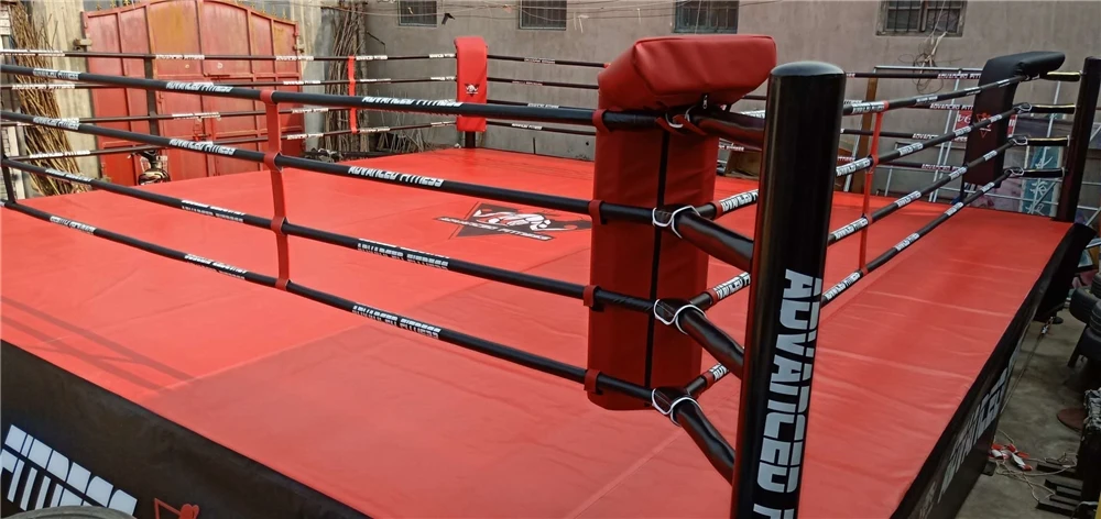 Professional Floor Level Strong Pillars Boxing Ring Frame for Training