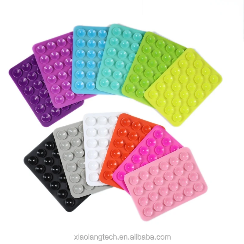 더블 사이드 실리콘 흡입 패드 휴대 전화 고정 흡입 컵 백업 3m 접착제 실리콘 고무 빨판 패드 고정 Buy 고무 패드 유리