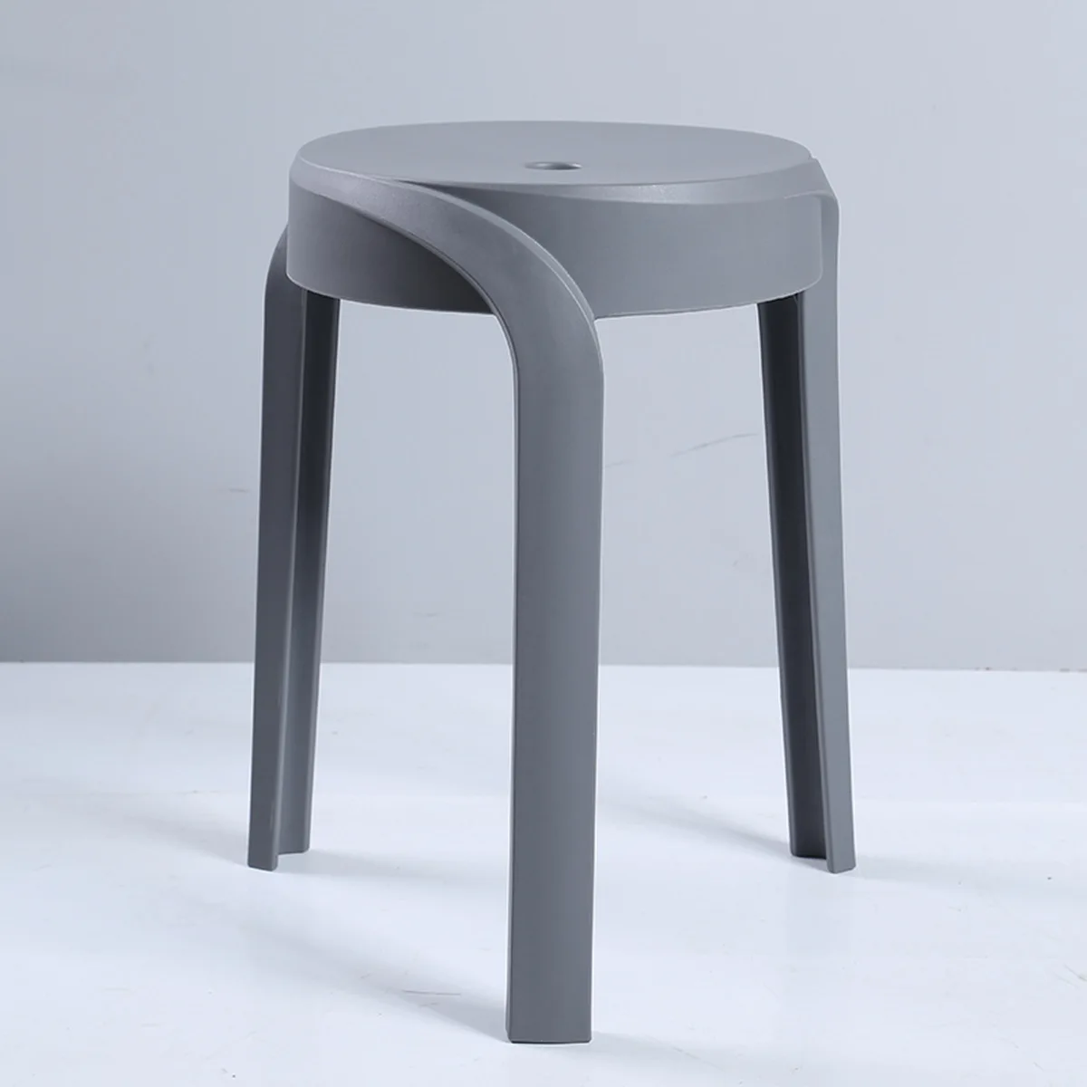 Project Furniture Matching High Quality Multi Colour Available Stackable Plastic Round Stools