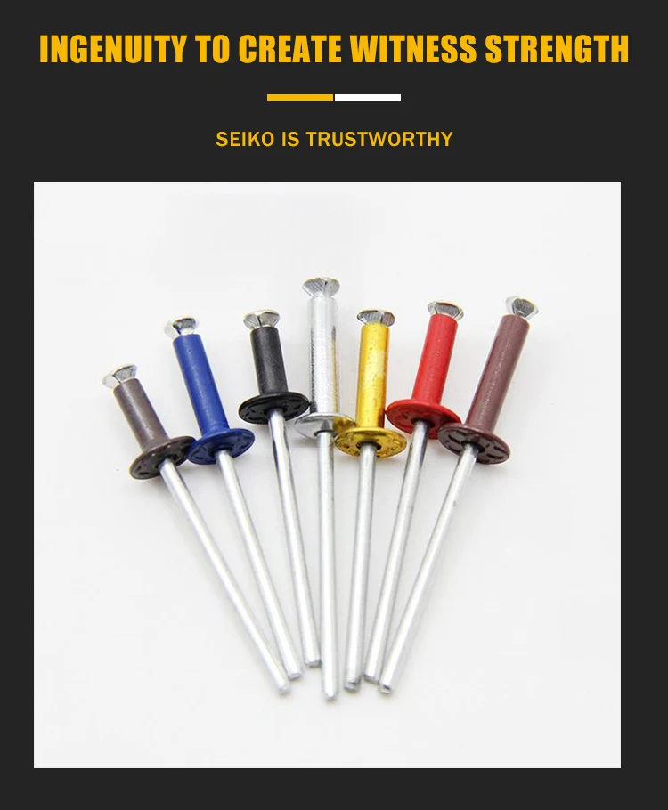Color Painted Blind Rivet