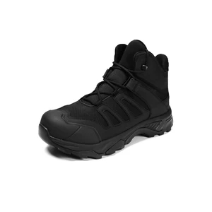 Factory OBM ODM Custom Wholesale Nubuck Leather Combat Boots Outdoor Tactical Shoes for Men