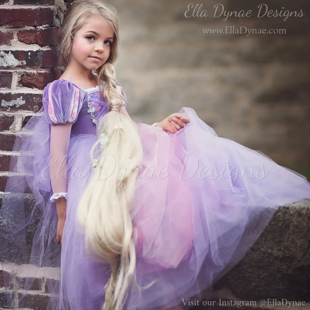 Q187 Kids Halloween Costume Long Sleeves Latest Design Puffy Girl Fancy  Dress Costume Clothes, image size:1008x1008