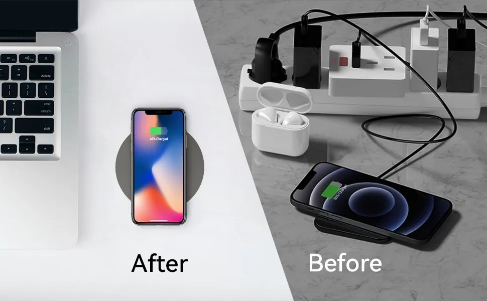 50mm Max Workspace Hidden Under Desk Long Distance Wireless Charger For ...