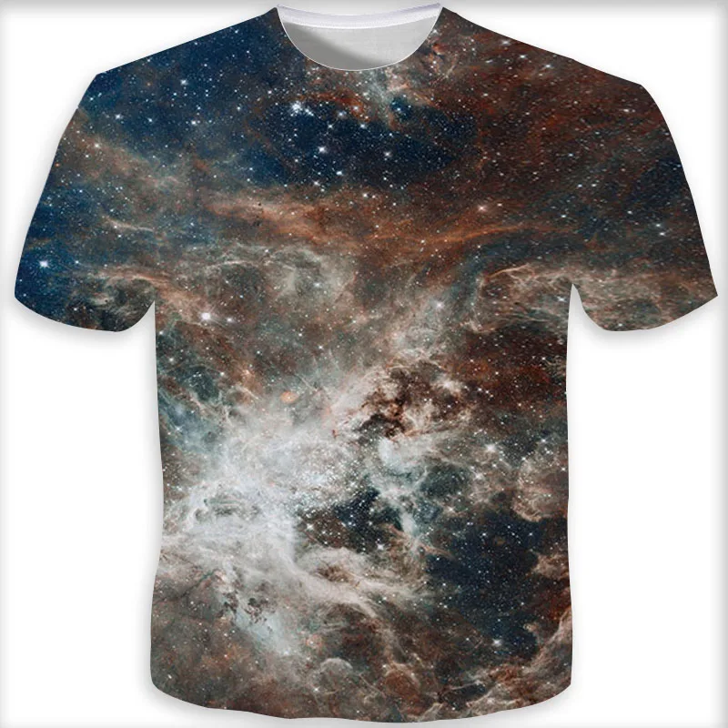 galaxy print t shirt mens