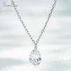 10K White Gold + Pear