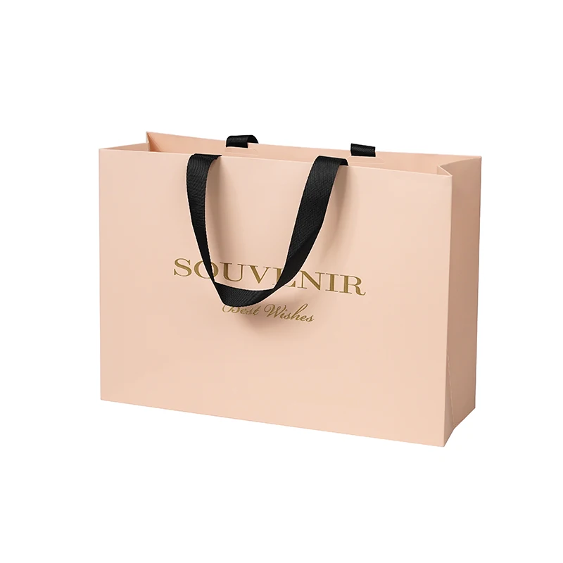 Custom Luxury Paper Bag Personalized Kraft Shopping Gift Packaging Bags with Your Own Logo