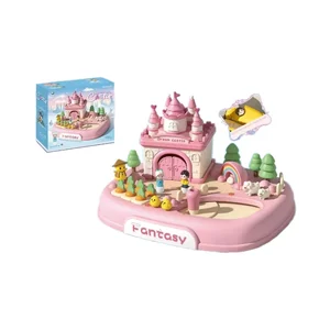 ITTL Mini Preschool Toy Pretend Play Simulation Girl Family Motion Sensing Game Miniature Dollhouse Toys