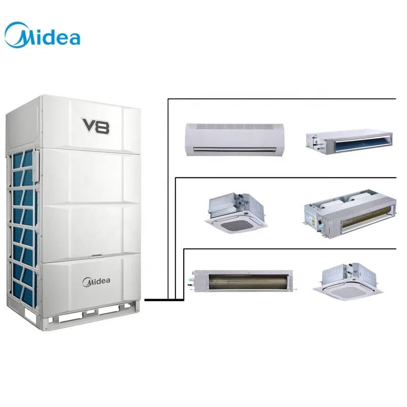 Midea V8 Series VC MAX Ac Vrf air Conditioner System Climatiseur 12000 Btu for Apartment Complex