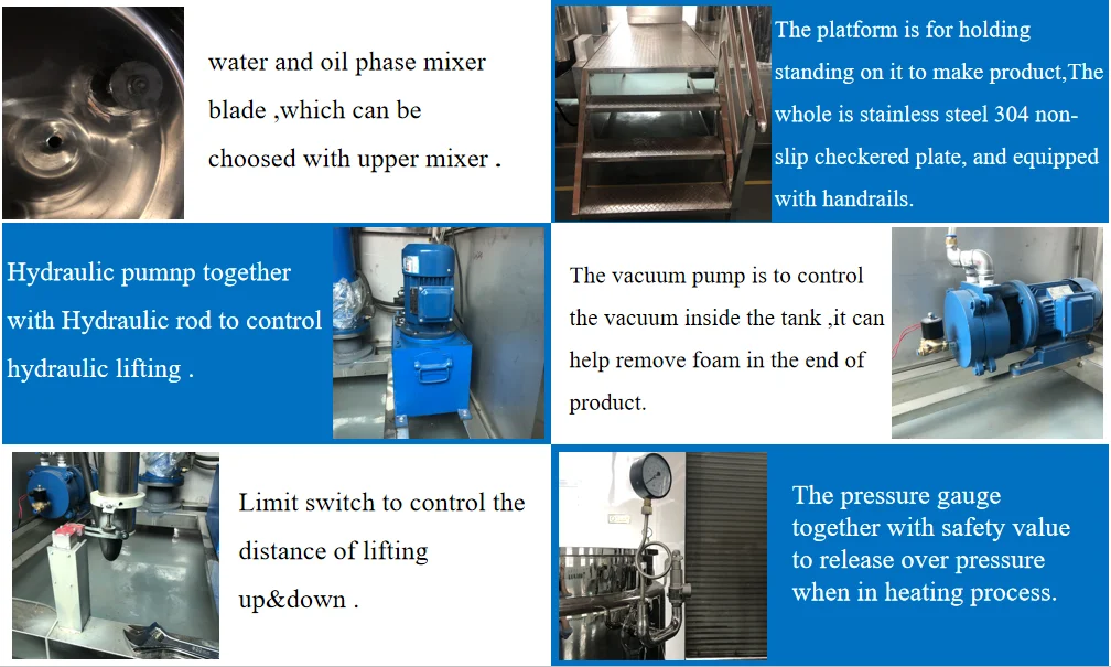 Hot Sale Vacuum Cake Gel Emulsifier Making Machine With Best Quality Of