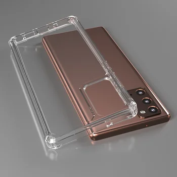 2.MM Clear Heavy Armor Case For Samsung Galaxy Note 20 10/S21 S20 S10 Case Shockproof Flexible TPU Cover Soft Back Phone Case