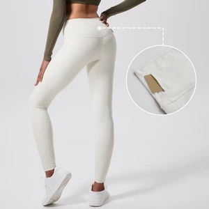 Women's Sports Leggings High Waisted Yoga Pants Polyester Spandex Yoga Leggings Para Fitness Fashion White Leggings for Women