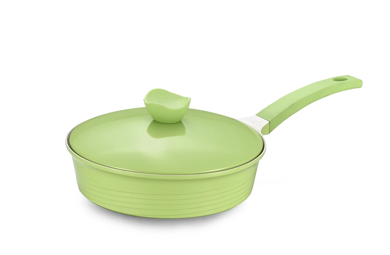 Bright Color Nonstick Casseroles Pot Saucepan  Frying Pan Big Cooking Pots Die Cast Aluminium Cookware Set