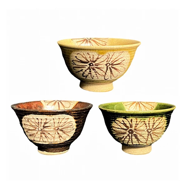 Japanese Green Tea Cups Custom Pottery Handmade Ceramic Bowls Buy
