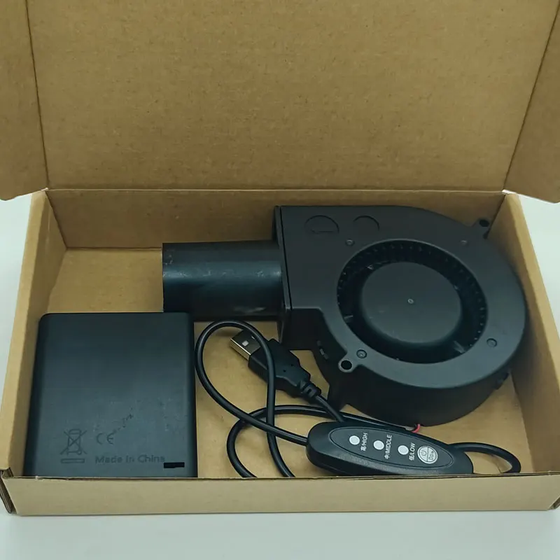 5V USB 9733 Mini Radial Fan Blower 97x95x33mm Barbecue Charcoal Air Blower Variable Speed DC BBQ Blower