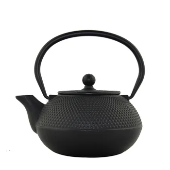 0.8L Black Japanese Tetsubin Hobnail Style Cast Iron Tea Pot Kettle Teapot Drinkware