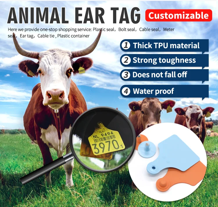JCET024 Ear Tag for Goat by Laser Method Magnetic Ear Tags for Goats ...