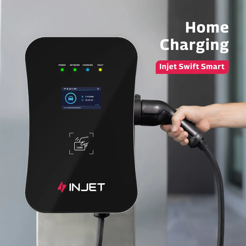 INJET 30 Years Manufacturer OCPP Mennekes EV Car Charger Wallbox 22kW Type 2 32A 3 Phase EV Charger Electric Charging Station
