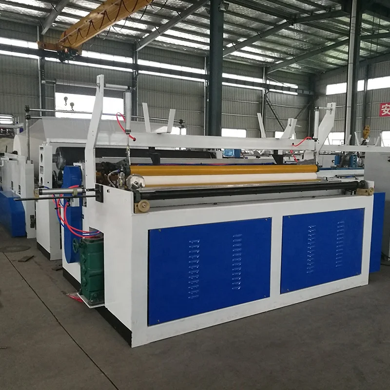 Full Automatic Embossing Small Tissue Paper Rewinding Machine to Make Toilet Paper Roll