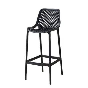 Cheap Modern Bar Furniture Barchair High Counter Chair Stackable Pp Bar Chair Bar Stools