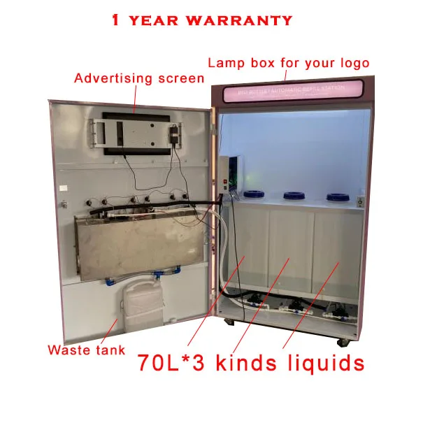 Coin Operated Soap and Shampoo Dispenser Laundry Liquid Detergent Vending Machine Soap