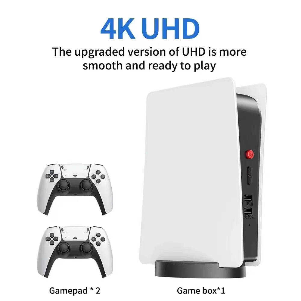 HD Output Retro Classic Gaming Console Wireless Controller Arcade Game  Station with PS5 Style 3D 4K Video Game Consoles for Ps5