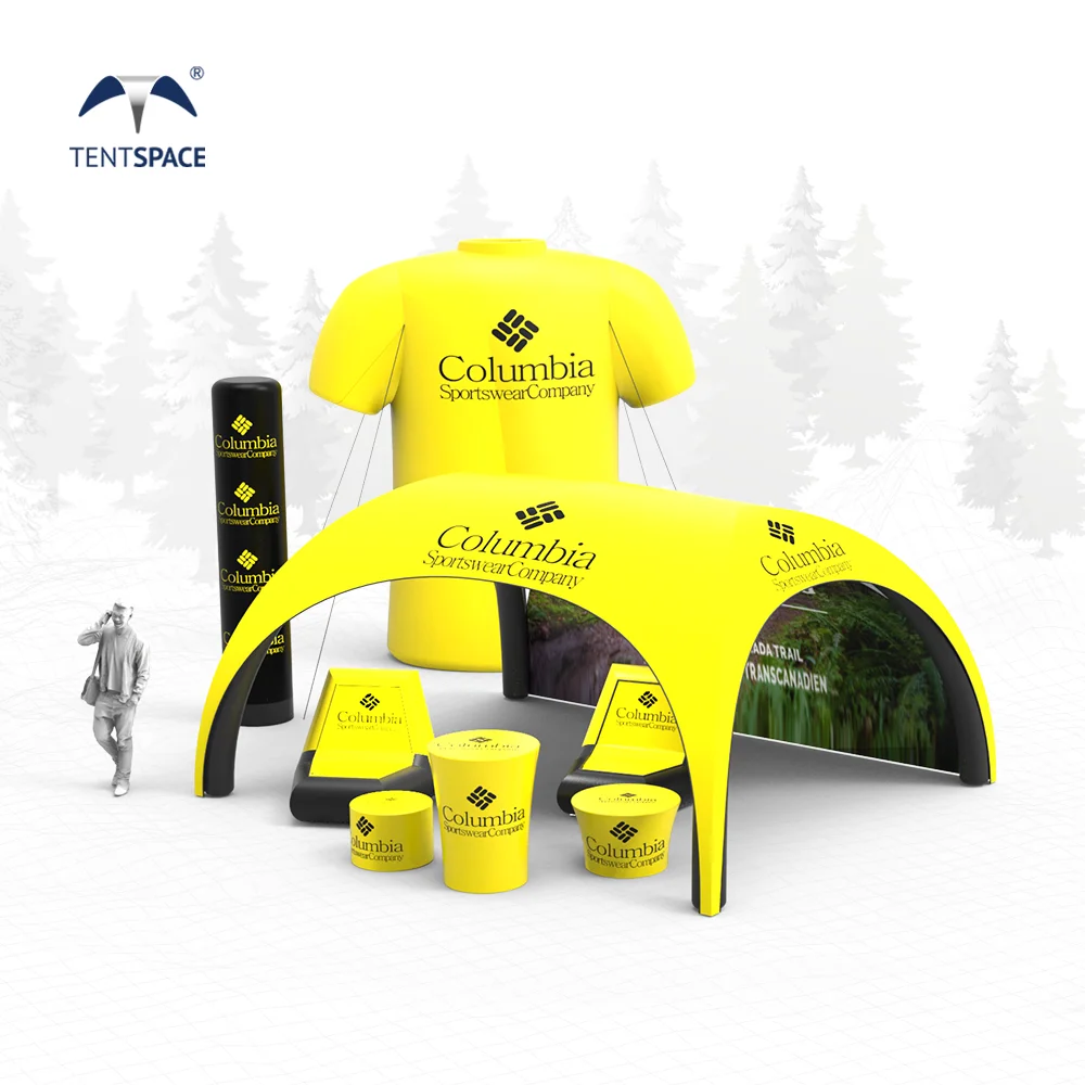 New Design Brilliant Design Hexagonal Large Inflatable Dome Tent Outdoor Marquee Canopy with Outstanding Wind Resistance