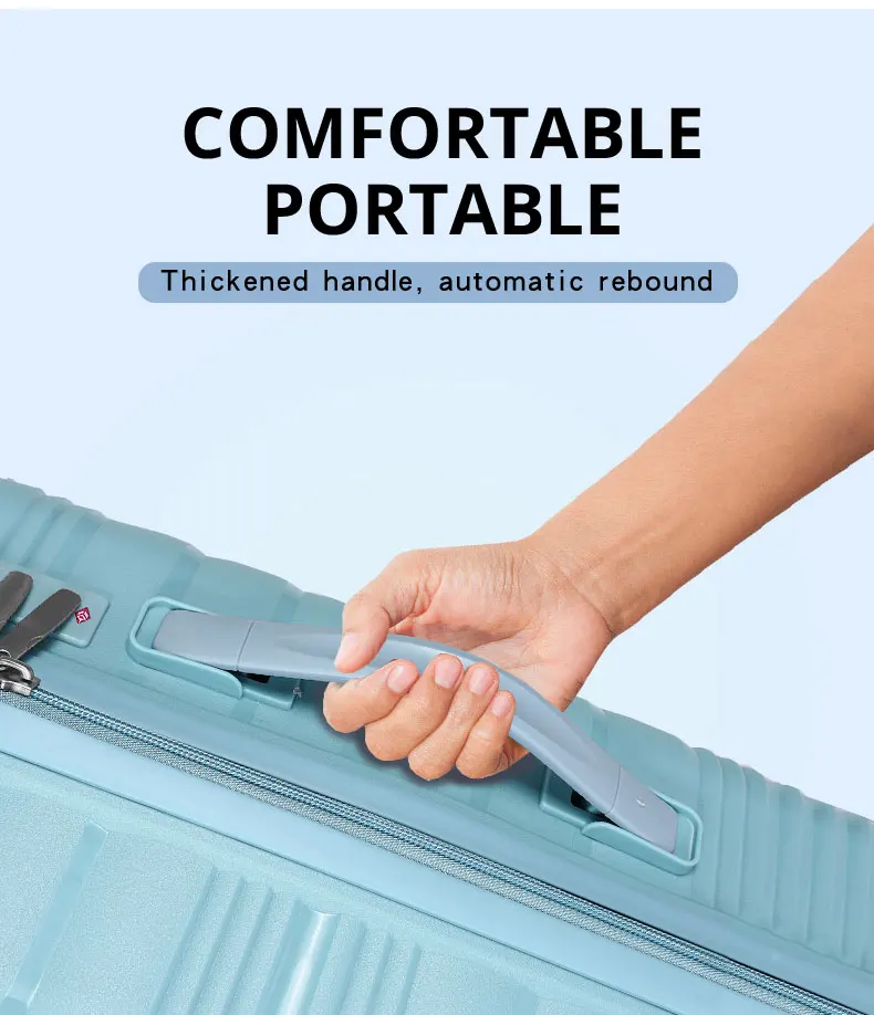 Zestaw bagażu z materiału PP wielobarwny, odporny na wstrząsy 9