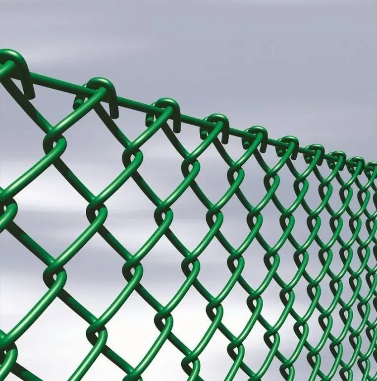 product pvc coated 15 inch chain link fence factory direct supply heavy duty chain link fence wire galvanized chain link fence381-4