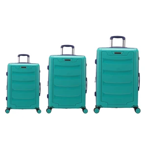 DIZHEN Wholesale 250 Sets MOQ New Style PP Maletals TSA Lock Luggage Sets Hard Shell Trolley Case for Business Using