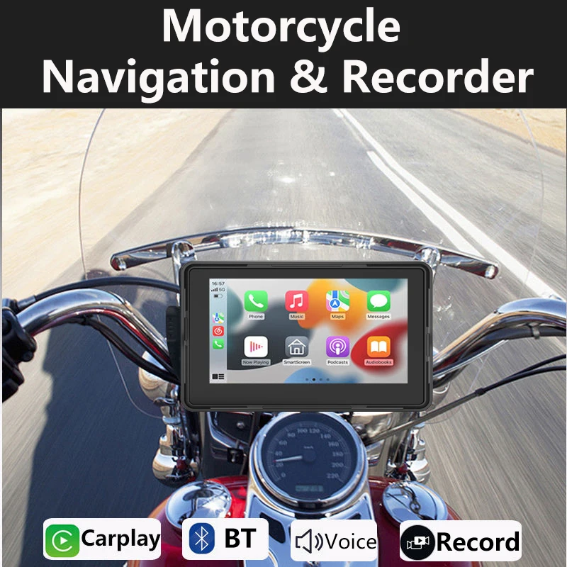 VSYSTO Motorfiets Carplay Scherm, Draadloos CarPlay & Android Auto VSYSTO Motorfiets Carplay Scherm, Draadloos CarPlay & Android Auto
