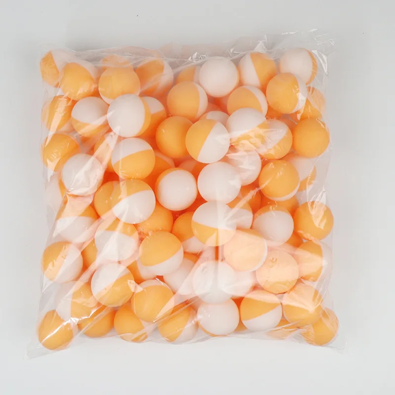 Two-Color ABS Table Tennis Balls Half White and Half Yellow 40+mm for Home School Club Use 40+ Stitched Balls