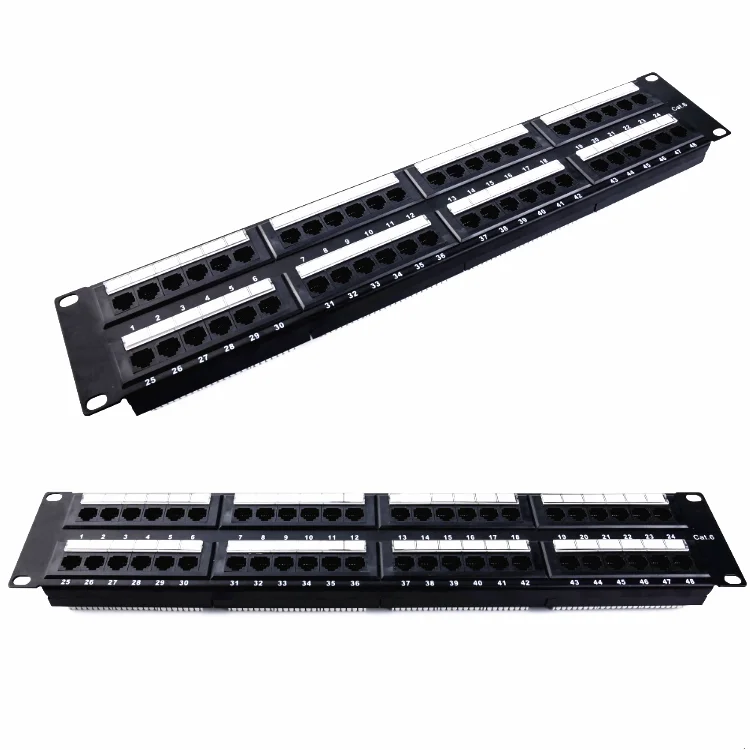 Kico 48 Port UTP Patch panel Cat6 Patch Panel With Cable Management for Server Rack Network Cabinet Best Price
