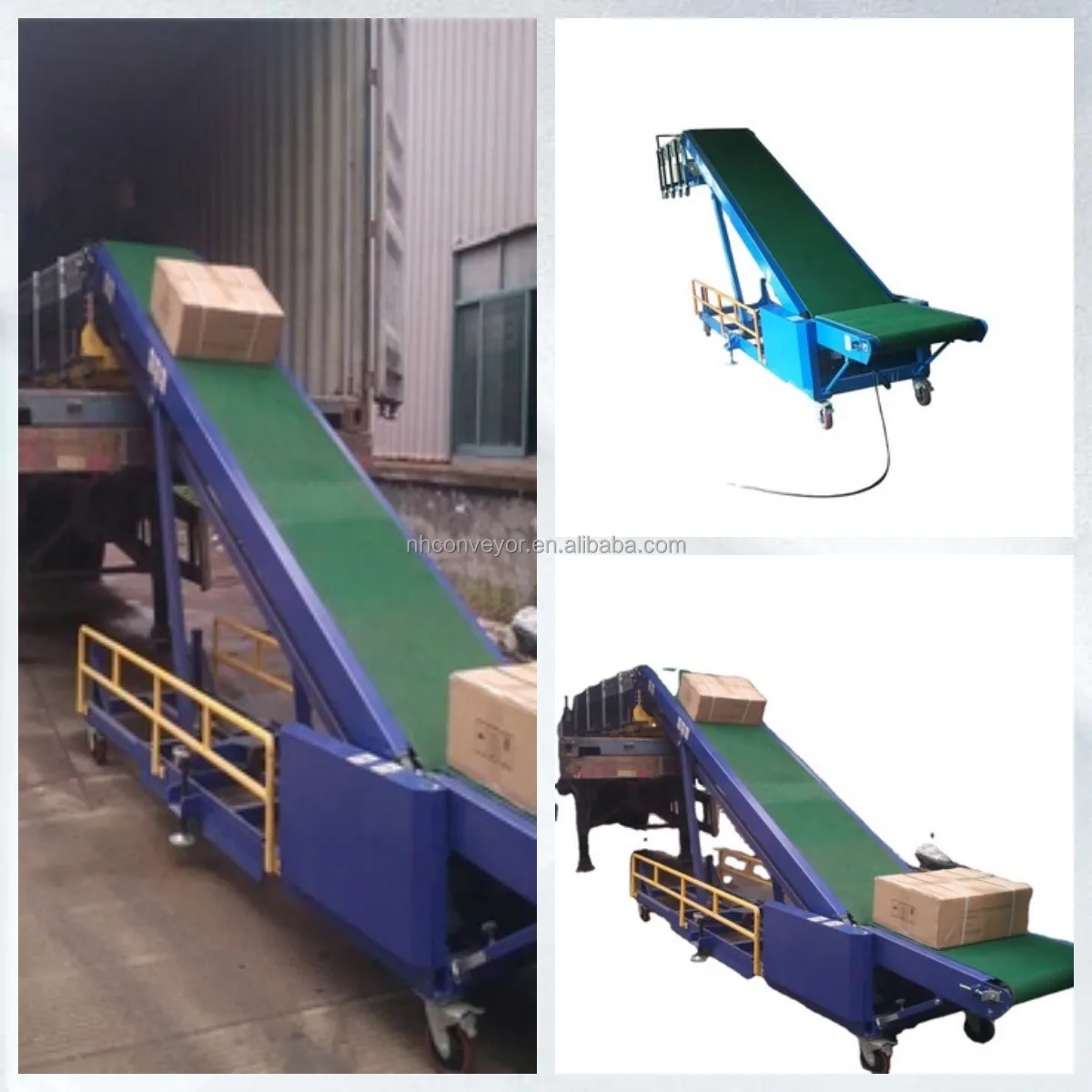 20ft And 40ft Container Loading Unloading Conveyor System - Buy Loading ...