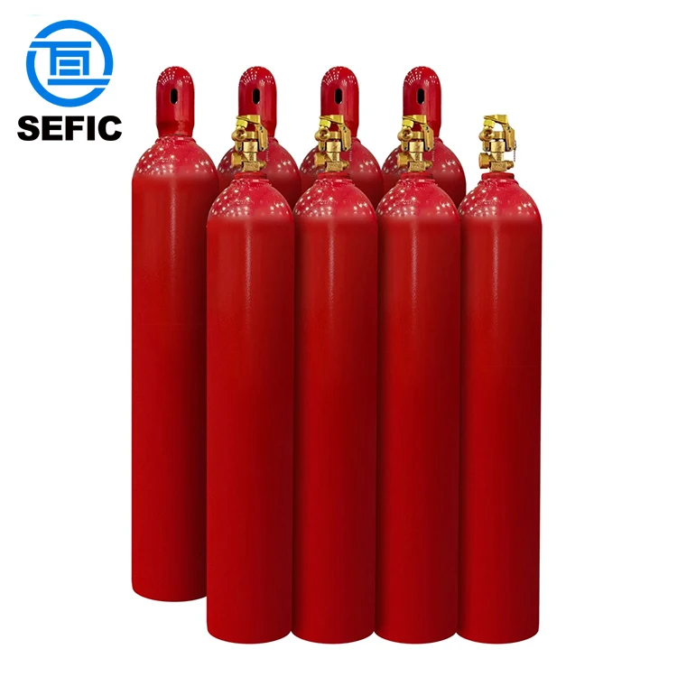 IG55, IG541 Fire Protection System 80L Fire Suppression System N2 Nitrogen Gas Cylinder Inert Gas