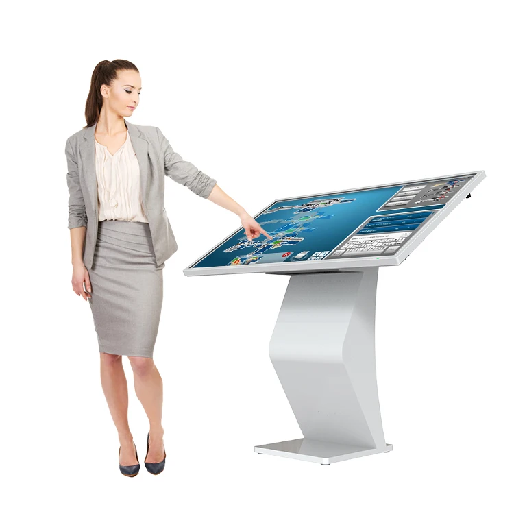 Внутренний сенсорный киоск K типа Android Регулируемый 32 43 55 65 дюймов для торгового центра экран монитора