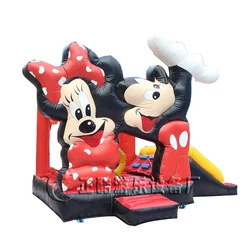 Коммерческий надувной домик для прыжков с Микки Маусом надувные замки горкой