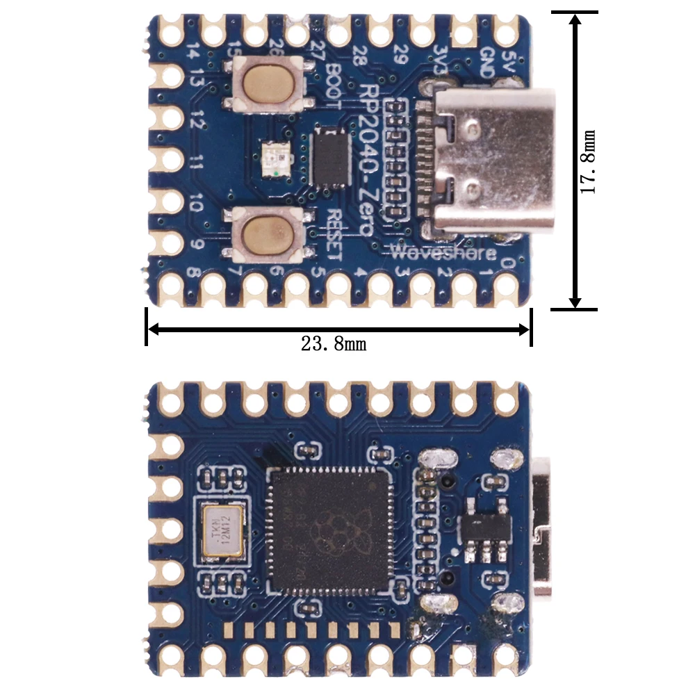 Rp2040-zero Rp2040 For Raspberry Pi Microcontroller Pico Development ...