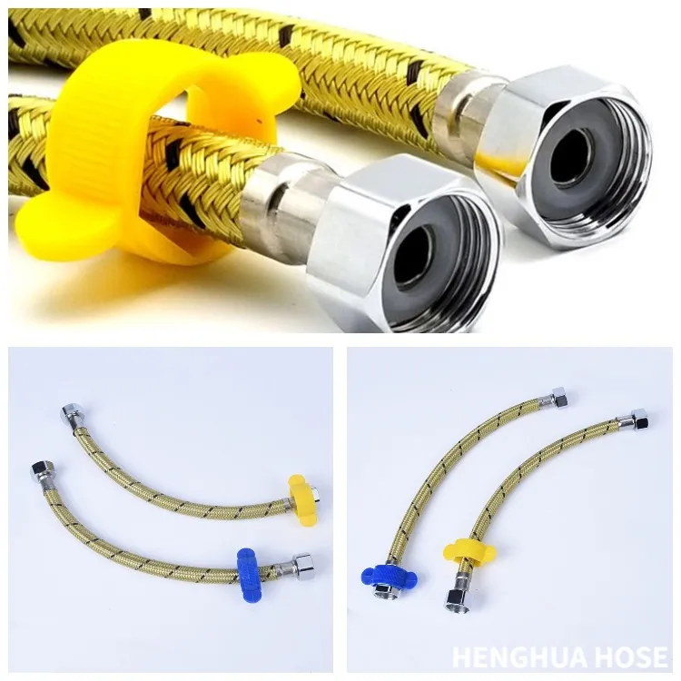 High Pressure Water Heater Epdm Inner Hose Stainless Steel Braided