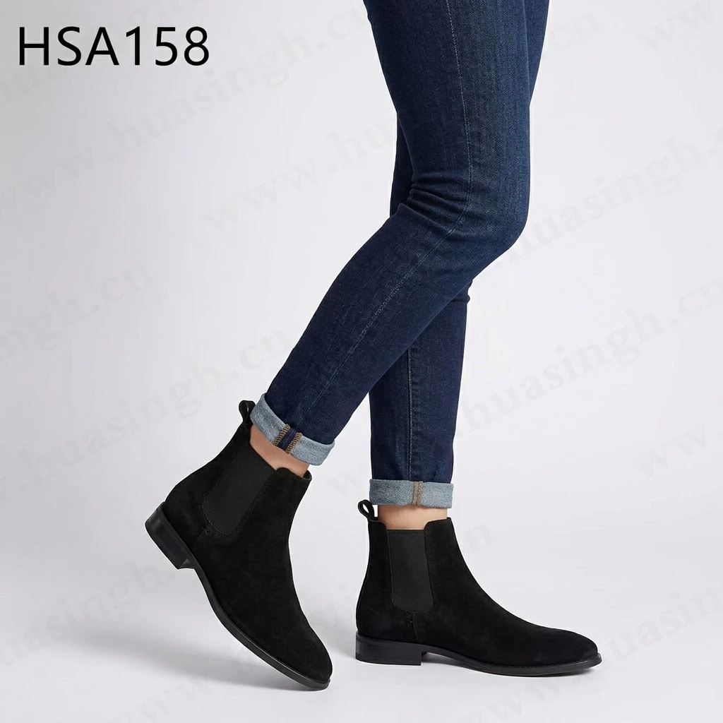 LXG,Charity Ball Quality Suede Leather Mid-cut Ankle Leather Shoes Classic&Stylish Look Polished Appearance Office Shoes HSA158