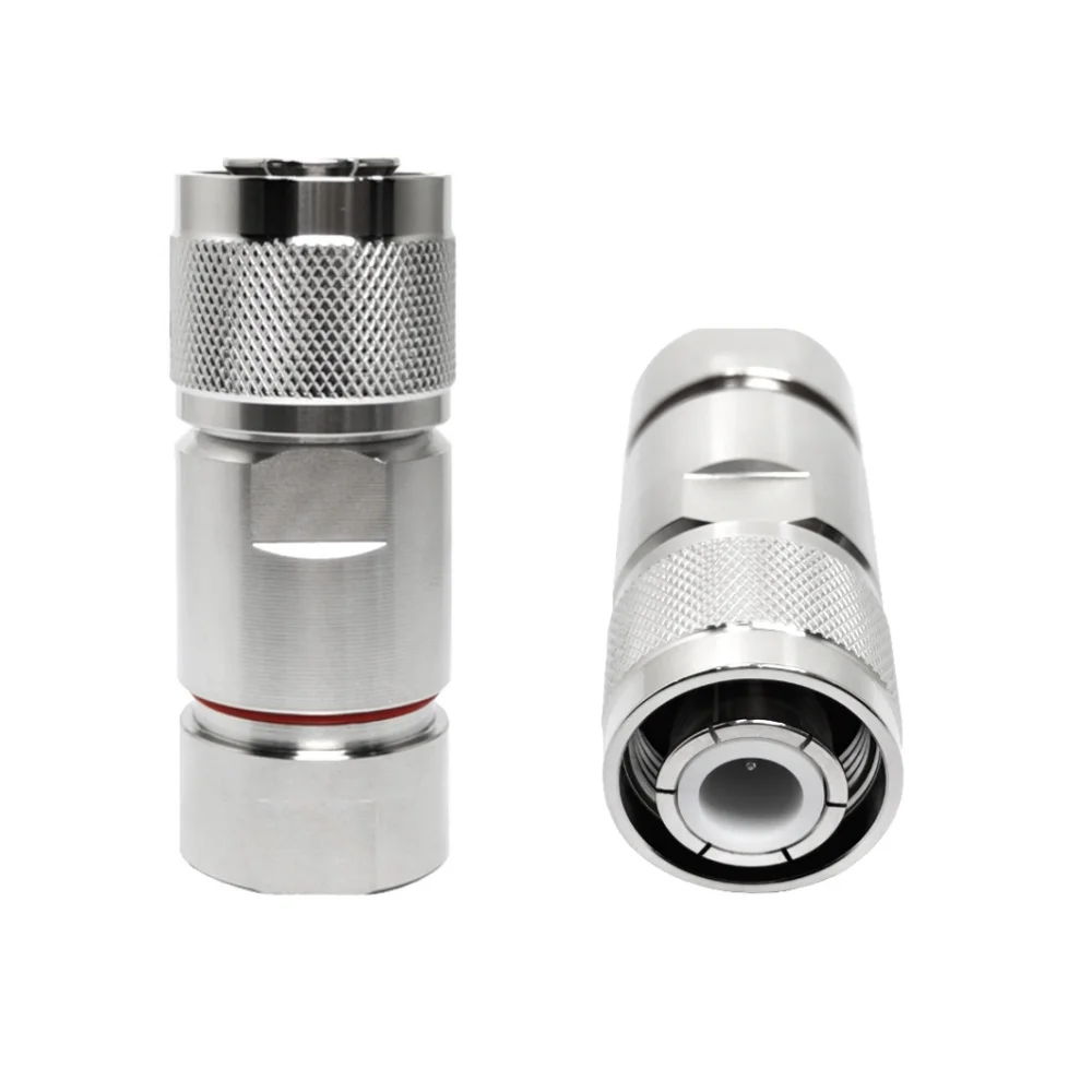 Copper HN Male Plug Macho Clamp Mounting Screw  for 1/2 Cable 1-2 Rf Coaxial Connector Converter
