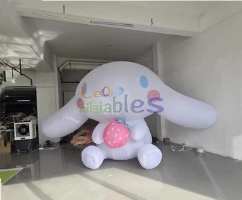 Wholesale Cute Giant Inflatable Cinnamon Dog Gas Model Girl Likes Advertising Inflatable Animal for Sale