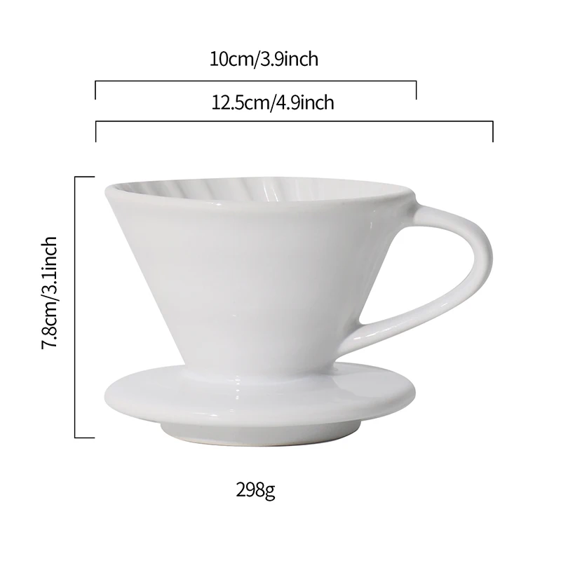 Cornflower Artisan Series Baked Flower Ceramic Coffee Dripper for 1-4 Cups manufacture