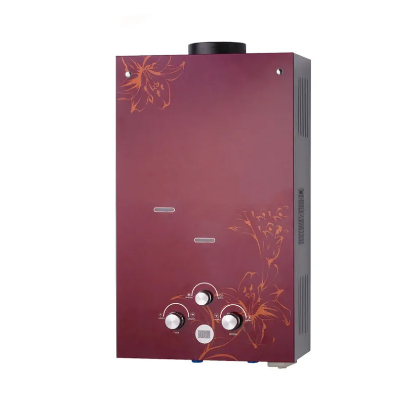 High quality hot water heater  bathroom gas indoor Black panel water heater for Instant heating Water out quickly