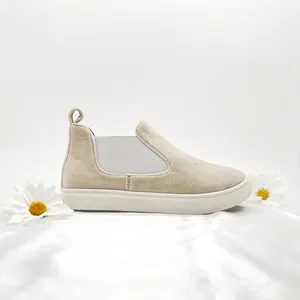 Women's Customized New Stylish Boots Fashion Trend Summer/Autumn Outdoor Casual Velvet Shoes Slip-On Flat Genuine Leather Lining