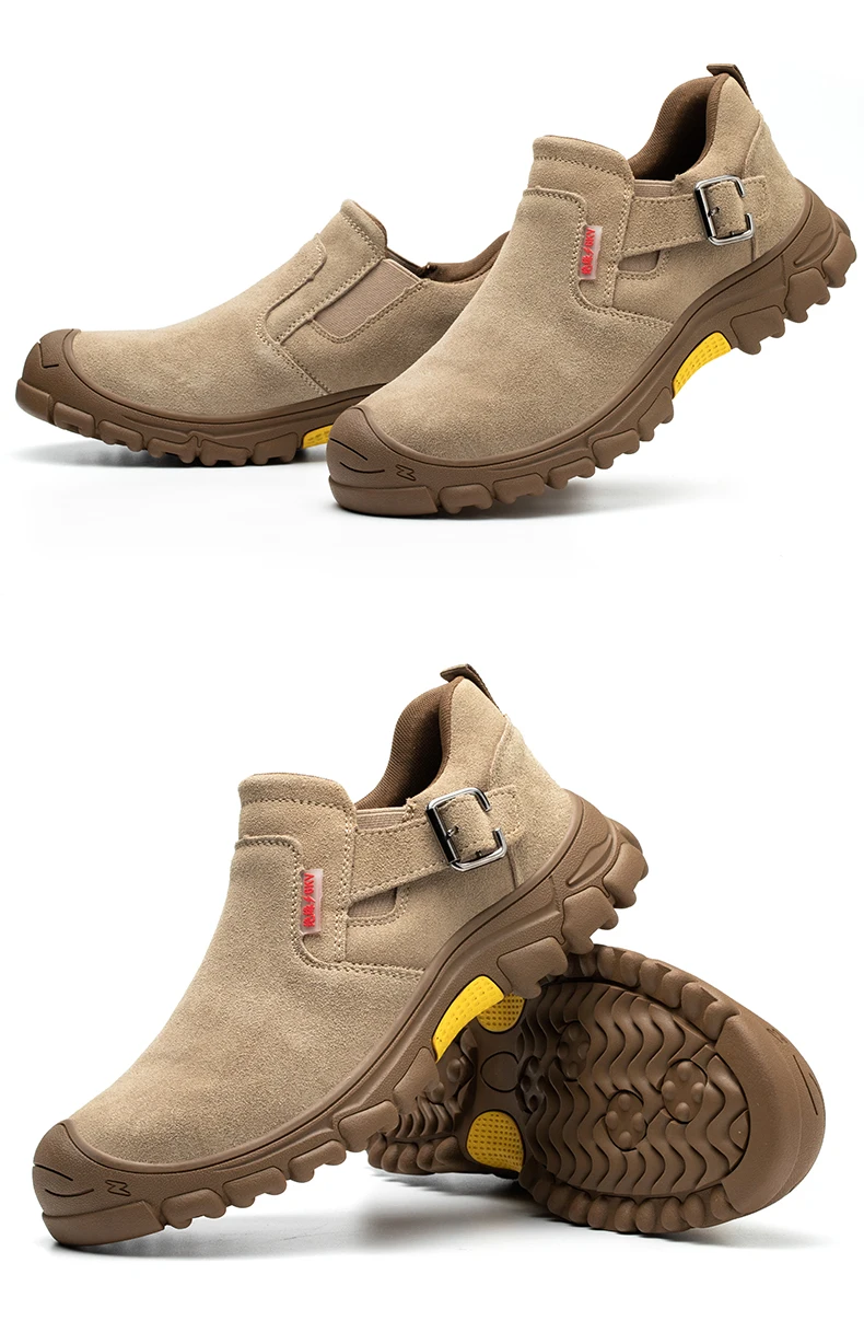 High Quality Black Leather Safety Shoes Industrial Cheap Work Shoes