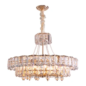 Factory Price Modern Pendant Lights Gold  Living Room Siljoy Modern Crystal Chandelier Lighting