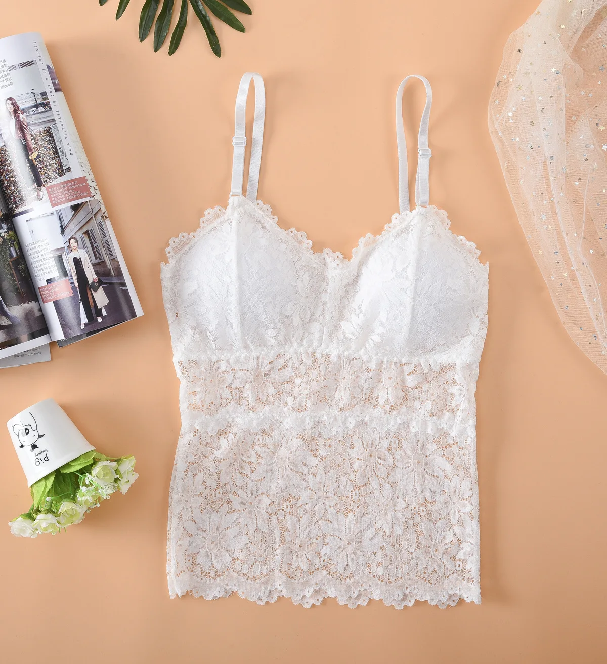 New Ladies Comfortable Wireless Padded Bra with Lace One-Piece Push-Up Style Chinese Mature Sexy for Women Ladies Lingerie